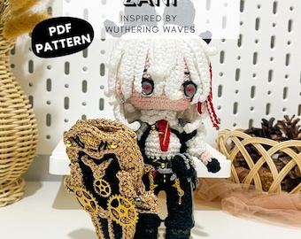 Zani Wuthering Waves Chibi Crochet Pattern