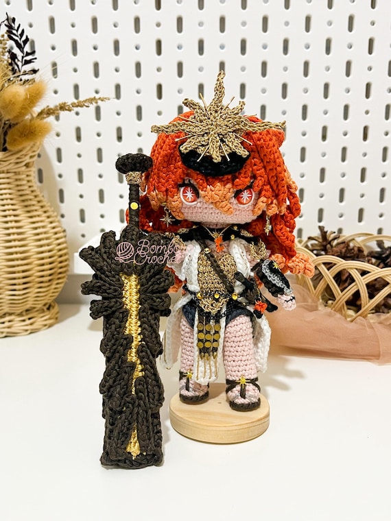 Augusta Wuthering Waves Chibi Crochet Pattern - Etsy