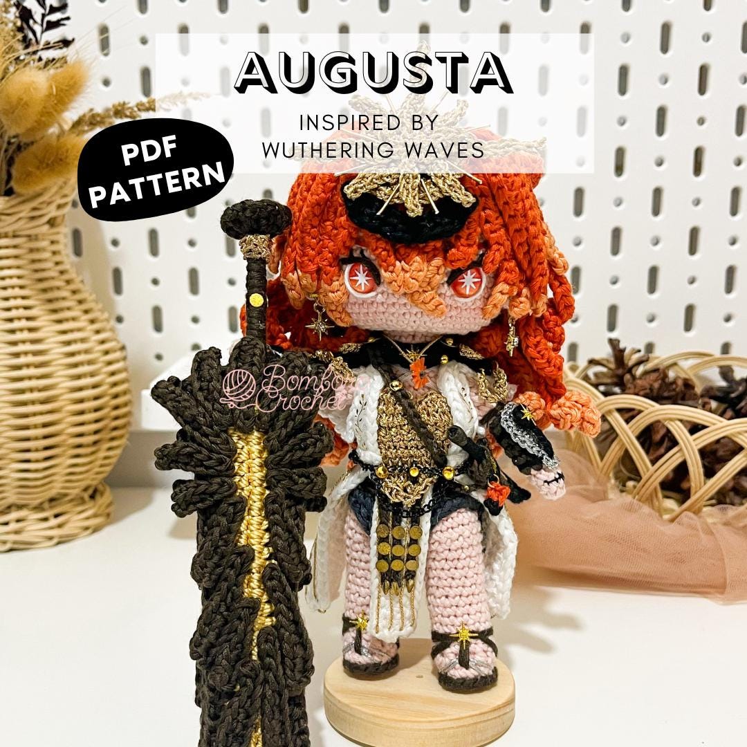 Augusta Wuthering Waves Chibi Crochet Pattern - Etsy