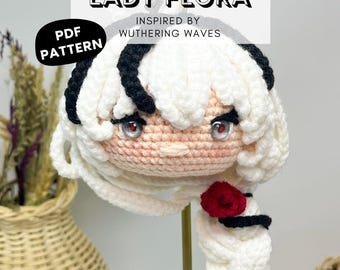Camellya (Lady Flora) Wuthering Waves Head Only Crochet Pattern