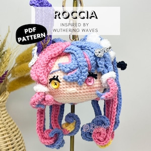 Roccia Crochet Pattern | Wuthering Waves Head-Only Amigurumi | PDF Pattern