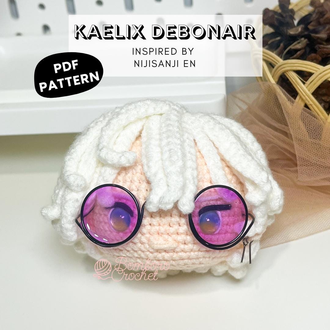 Kaelix Debonair NIJISANJI EN Head Only Crochet Pattern - Etsy