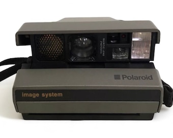 Polaroid Image System Instant Camera, Vintage 1986, Grey