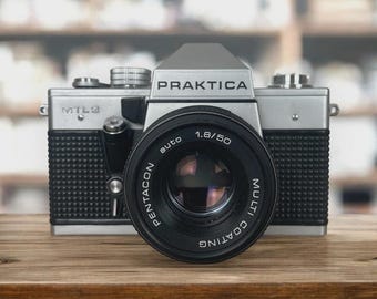 Praktica MTL 3 Vintage Analoge Camera Pentacon Auto 1.8/50 Multi Lens