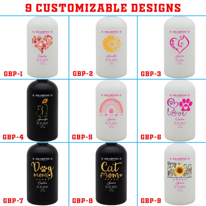 Custom Dog Paw Soap Dispenser Bottle With Printed Dog Portrait Refillable Pump Bottle for