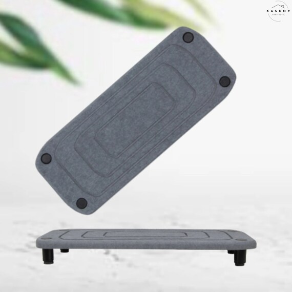 Diatomaceous Earth Bottle Tray - Kitchen Soap Dispenser Tray- Bathroom Soap Dish Tray - Dry Sink Tray Dish for Soap Sponge Holder Toothbrush