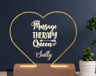 Night Light Gift for Massage Therapist - Funny Massage therapy, liscensed muscle therapist - Perfect Gift for Physical Therapist Spa Décor