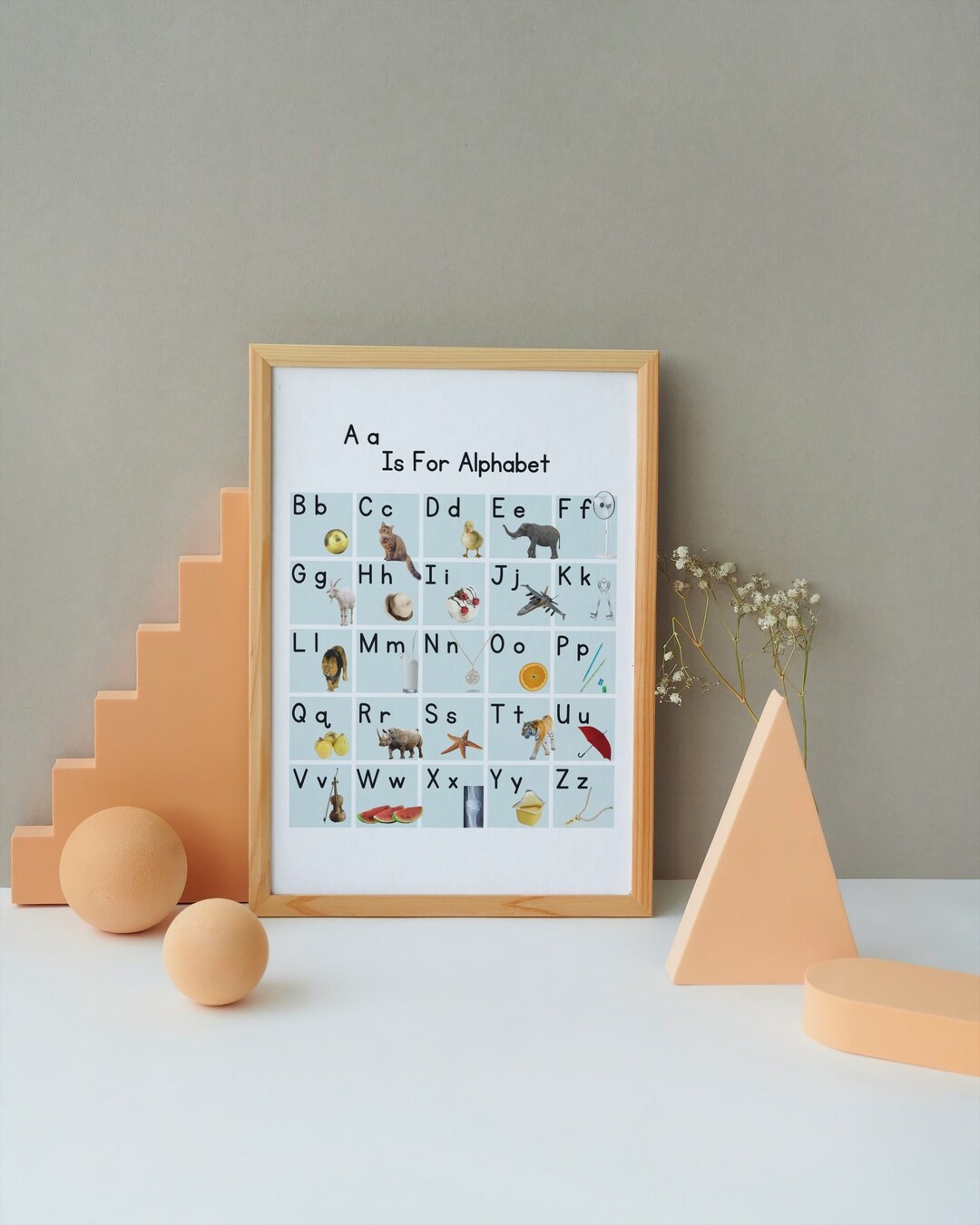 Montessori Printable Alphabet Poster ABC Poster Montessori - Etsy