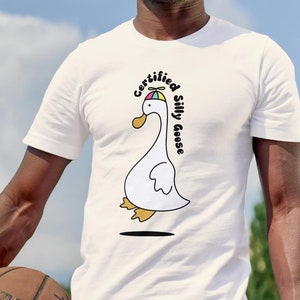 Certified Silly Goose Shirt, Funny Goose Tee, Gift For Goose Lover, Funny Meme Shirt, Animal Lover Shirt, Animal Shirt, Goose Meme Shirt