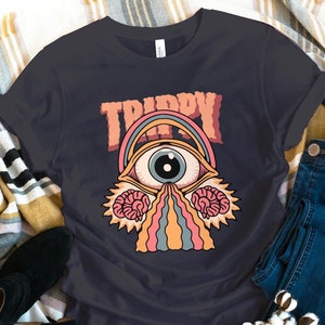 Trippy Shirt, Retro Tattoo Shirt, Groovy Psychedelic Shirt, Trippy Gift, Groovy Tee, Hippie Shirt, Streetwear Shirt, Visionary Art Shirt