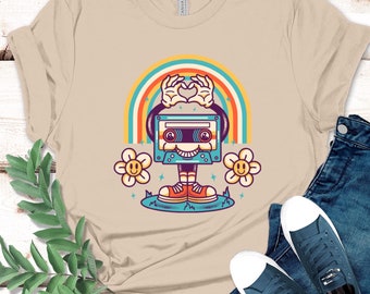 Cassette Tape Shirt, Retro Cassette Shirt, Vintage Music Lovers Shirt, Nostalgia Music Tee, Groovy Cassette Shirt, Funny Music Shirt