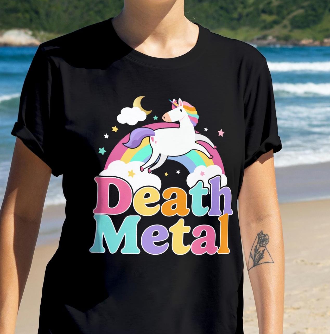 Magliette a tema heavy metal unicorn | Motivi esclusivi