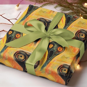 Carta da regalo aliena urlante, carta da regalo arte aliena, carta da regalo Edvard Munch, carta da regalo meme, carta da regalo UFO, regalo scherzoso, carta da regalo divertente