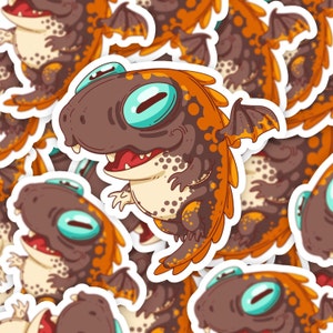 Cute Dragon Sticker, Funny Little Dragon Sticker, Fairytale Creature, Cute Mythic Animal Sticker, Novelty Gift, Cute Sticker, Funny Sticker