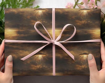 Carta da regalo UFO, Carta da regalo Rembrandt, Carta da regalo aliena, Carta da regalo scherzosa, Carta da regalo di compleanno fantascientifica, Carta da regalo artistica divertente, Carta da regalo spaziale