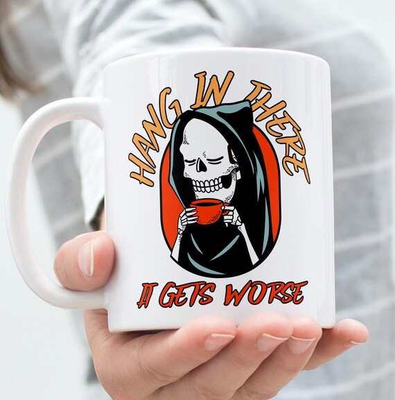 Mug With Saying "So Viele Idioten Und Nur Eine Sense" [German - View #6