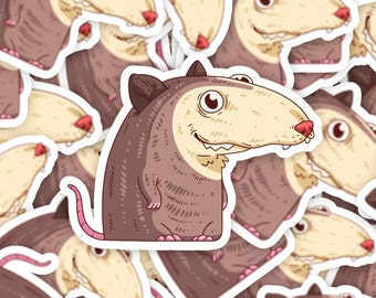 Funny Possum Sticker, Opossum Sticker, Possum Kiss-Cut Stickers, Animal Meme Sticker, Cute Possum Art, For Possum Lovers, Laptop Sticker