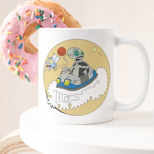 Funny Alien Mug, UFO Cup, Gag Gift, Alien From Mars Mug, Science Fiction Nerd Gift, Alien Humor Mug, Alien Art Gift, Funny Space Mug
