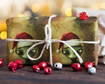 Alien Weihnachtsgeschenkpapier, Außerirdische Geschenkpapier, Außerirdische Geschenkpapier, Sci-Fi Weihnachtsgeschenkpapier, Alien Weihnachtsgeschenkpapier