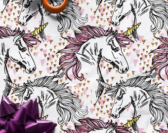 Papeles de regalo de unicornio, papel de regalo de unicornio, fiesta de cumpleaños de unicornio, embalaje de regalo de unicornio, papel de regalo para niños, papel de regalo con diseño de unicornio