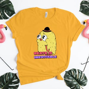 Death Is Inevitable Shirt, Funny Meme T-Shirt, Sarcastic Quote Tee, Ironic Shirt, Funny Chicken Shirt, Dark Humor Shirt, Gag Gift, Meme Tee