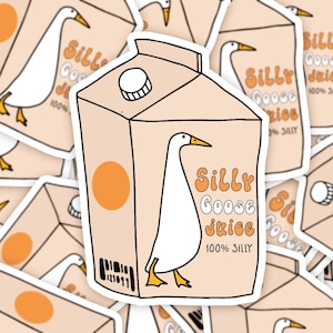 Silly Goose Juice Sticker, Funny Goose Sticker, Sticker For Laptop And Computer, Meme Sticker Gift, Sarcastic Stickers, Adult Humor Gift