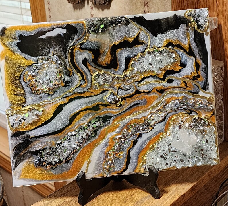 Resin Canvas Art Etsy