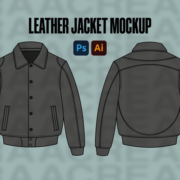 Leather Jacket Vector Mockup