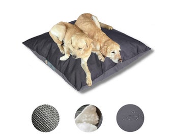 MaxBed Premium Dog Bed, 105x105cmx20cm high. XL, XXL. Supports +75kg. Additional filling. Free shipping. Orthopaedic, therapeutic. Washable