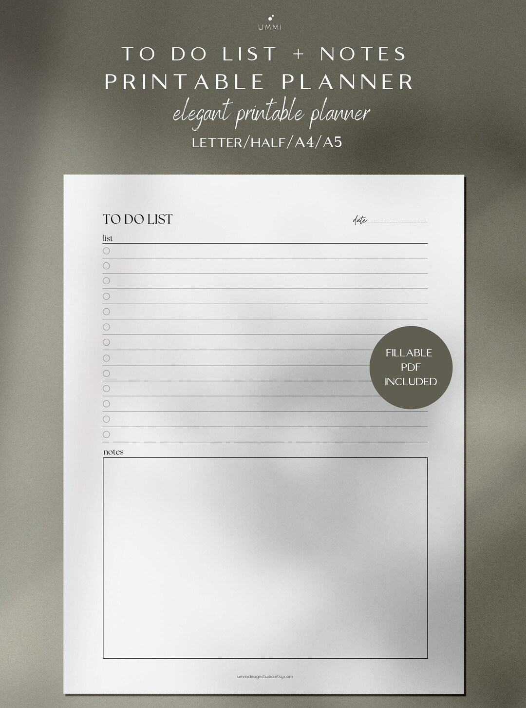 Fillable to do list fillable checklist instant download etsy