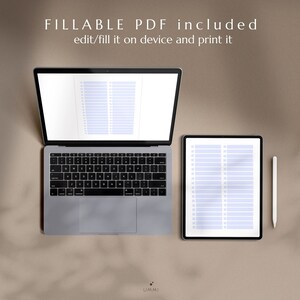 Simple Weekly Planner Printable Fillable PDF Digital Instant Download ...