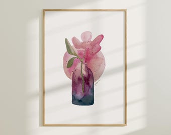 Colorful Wall Art - Digital Download Watercolor Prints for Living Room