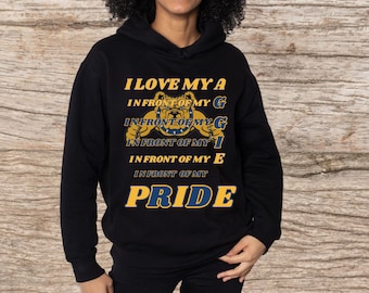 NC A&T Aggie Pride Hoodie, HBCU Homecoming Sweatshirt, Gildan Heavy Blend