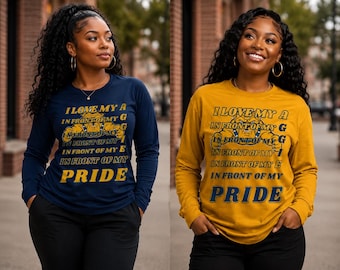 Aggie Pride långärmad tröja | Bulldog Spirit Wear | HBCU Pride-kläder | Tröja för alumner från universitetet | Skolmaskot-fangåva