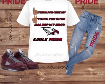 North Carolina Central NCCU Custom Graphic Design HBCU T-Shirt