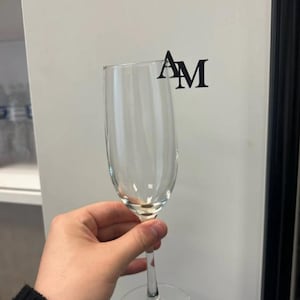 50/100PCS Custom Drink Tags for Champagne Glass, Personalized Wedding Drink Toppers, Wine Glass Tags Initials, Elegant Wedding Drink Decor