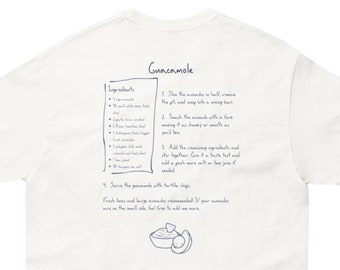 Guacamole Recipe Shirt (Free Shipping)