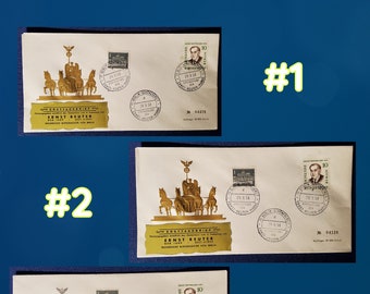 A rare stamps combinations on the FDC.