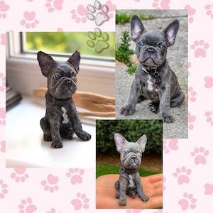 Customized polymer clay model of your Pet Dog, Christmas gift, Cake topper, Customized gift, Dog Figurine