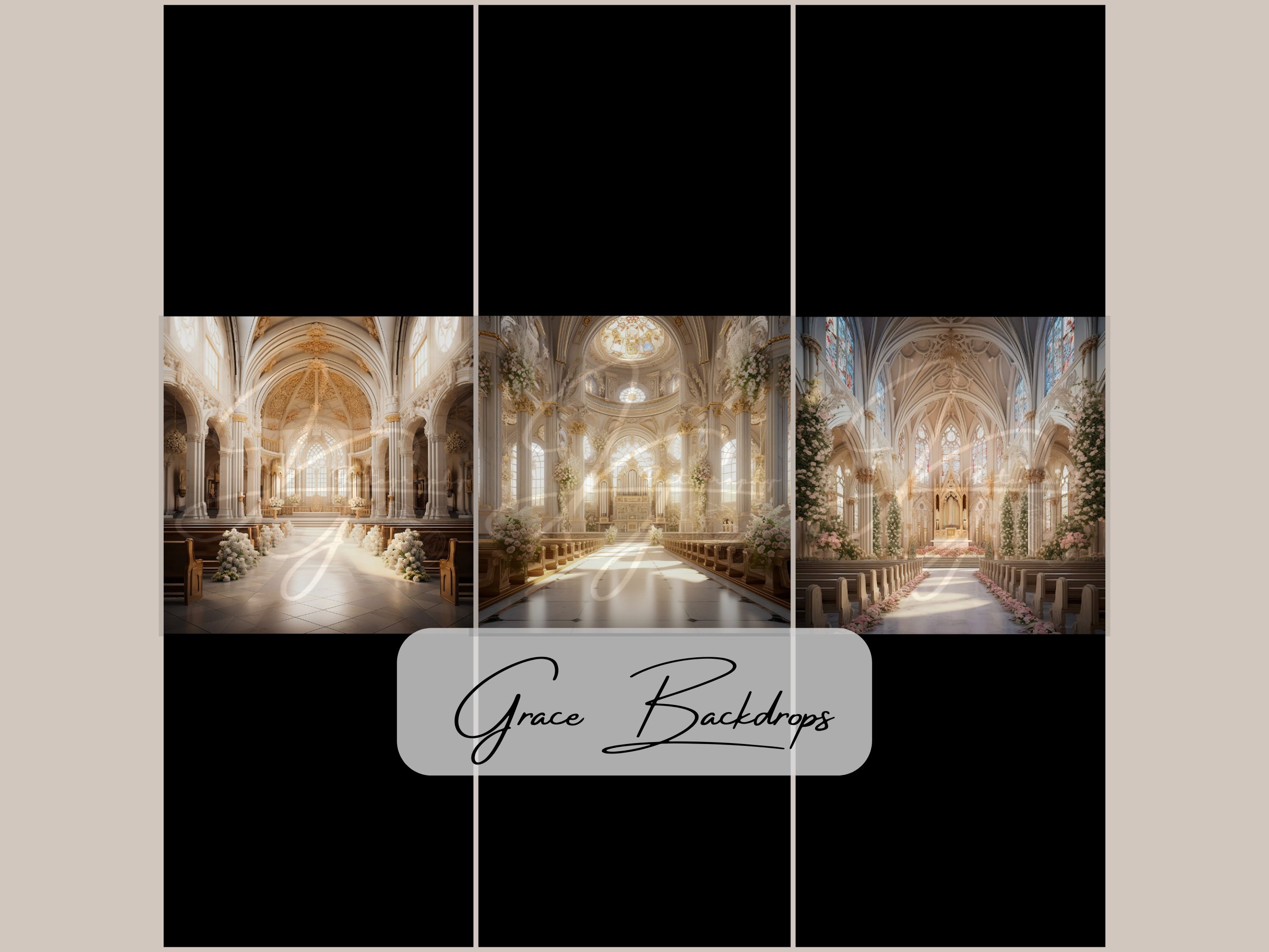 Chapel Interior Digital Backdrops: Wedding Photography (JPG/JPEG) - Etsy