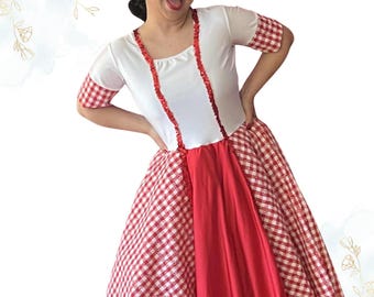 Fantasia de chef ou empregada doméstica infantil e adulta ou cosplay