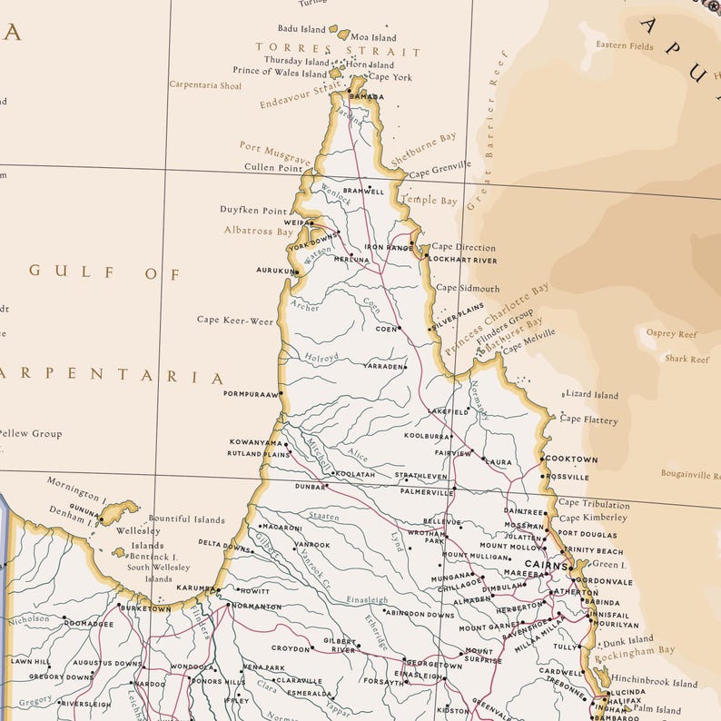 Australia Vector Map. Svg, Ai, Eps, Cdr and Pdf Files Included ...