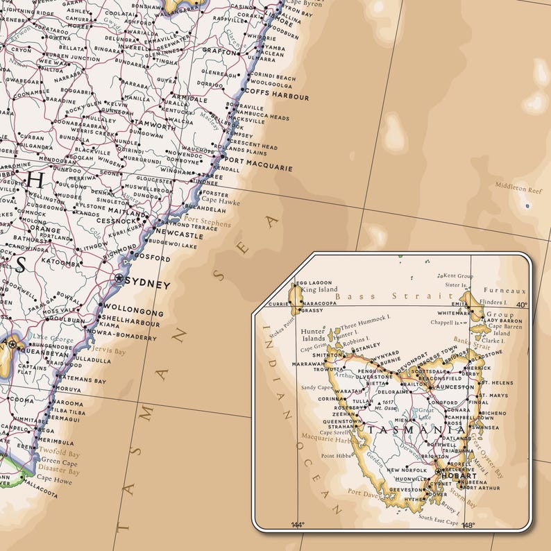 Australia Vector Map. Svg, Ai, Eps, Cdr and Pdf Files Included ...