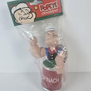 Popeye Ornament Vintage Weihnachtsdekoration in Originalverpackung