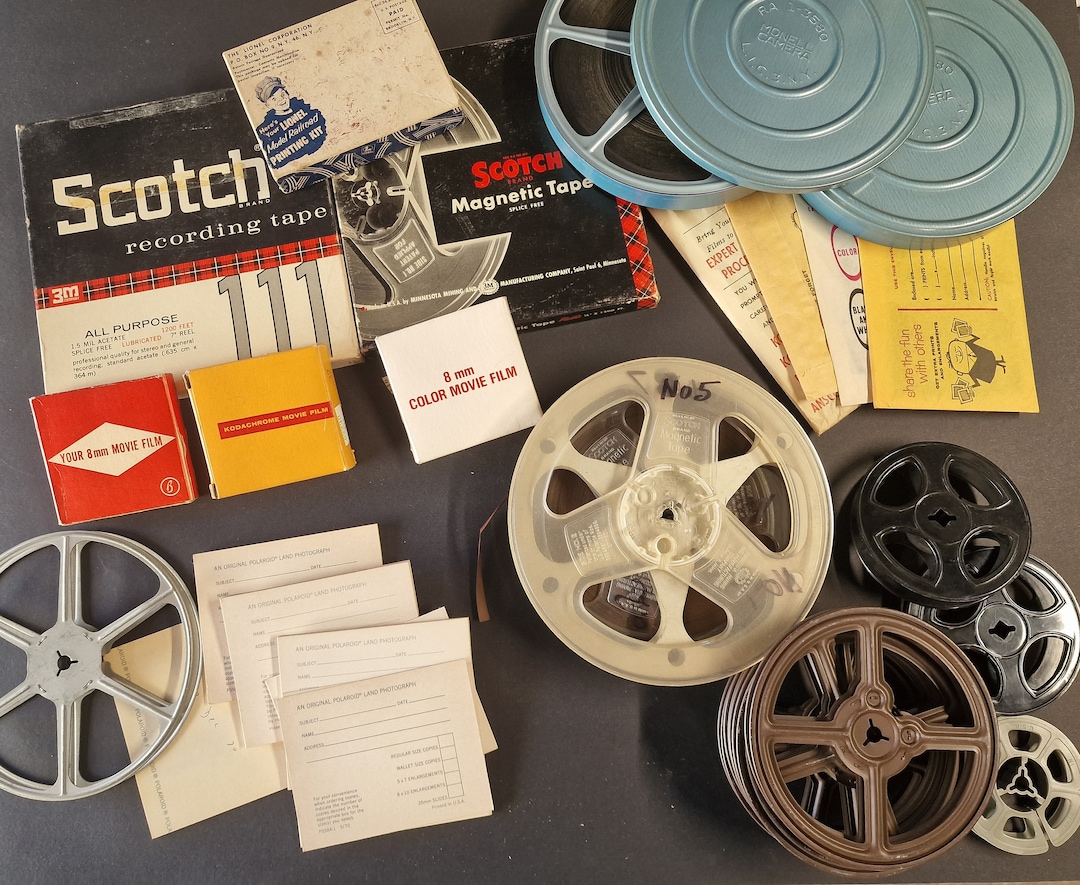 Vintage Camera Movie Reels Lot Untested Kodak Polaroid Scotch Etsy