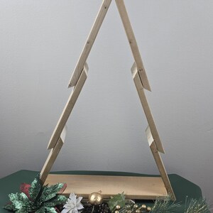 Ręcznie robione choinki z drewna sosnowego, 12 cali