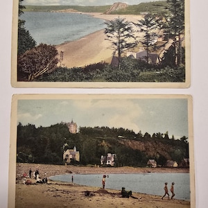 Vintage French Postcards  Plestin-les-Grèves, Brittany  Early 20th Century Coastal Views  Unused