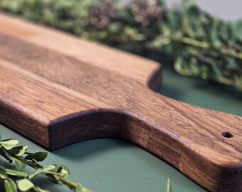 Handmade Mahogany Cutting Board – Artisan Charcuterie Serving Tray