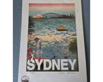 Limited Edition Sydney Art Print by Isabelle Boreham – Signed & Numbered