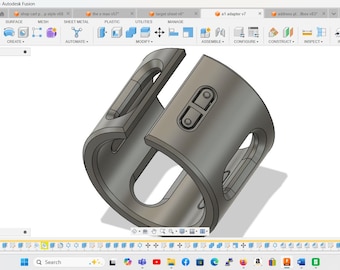 Archivo STL del adaptador de bobina de filamento Bambu Lab A1 (descarga digital, bobinas de 2,870" de diámetro interior)